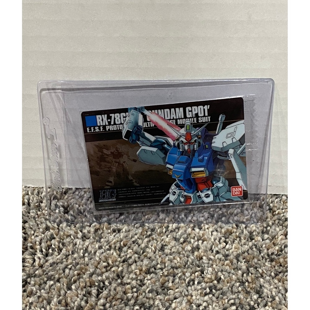 Bandai Gundam Trading Card Unisex RX-78GP01 HGUC Blue White OS Excellent